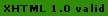 Valid XHTML 1.0 Transitional